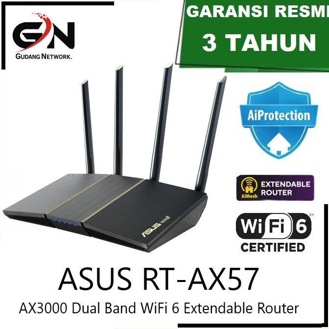 Asus Rt-Ax55U Wifi 6 Ax1800 With Aimesh Ax 1800 / Rt-Ax55 Ax1800 New Stok