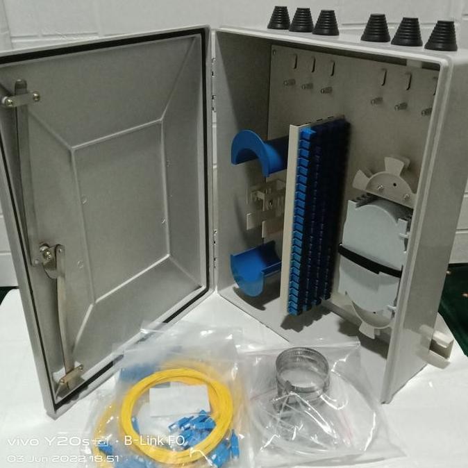 Odc Tiang 96 Core Lengkap Pigtail Adapter Sc Upc / Odp Fiber Optik New Stok