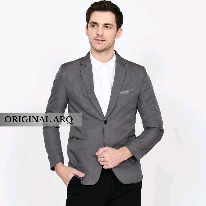 Top Jas Blazer Pria Model Slim Bigsize Ukuran Jumbo Xxl Jaket Formal Hitam Keren Casual Panjang Fit 