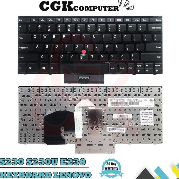 Keyboard Laptop Lenovo Thinkpad S230 S230I S230U Twist Edge E230 E230S New Stok