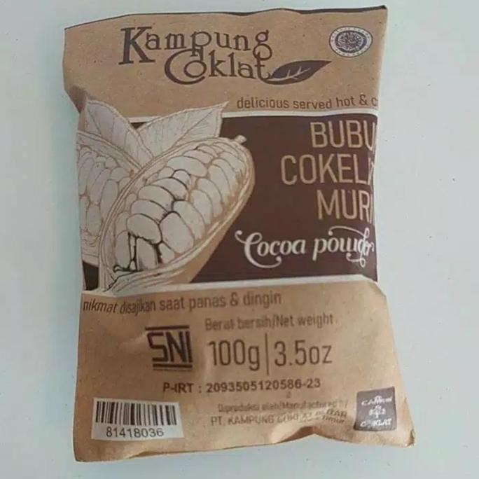 

BUBUK COKLAT MURNI 100 gram kampung coklat Blitar
