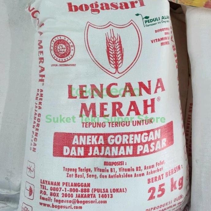 

Tepung Terigu Lencana Merah Bogasari 25Kg Grosir
