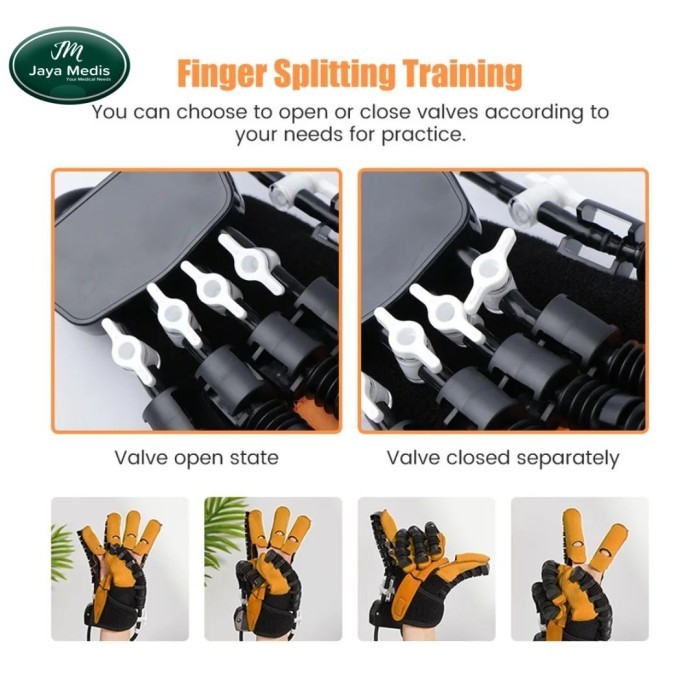 SARUNG TANGAN ROBOT REHABILITASI JARI - ALAT LATIHAN TANGAN STROKE