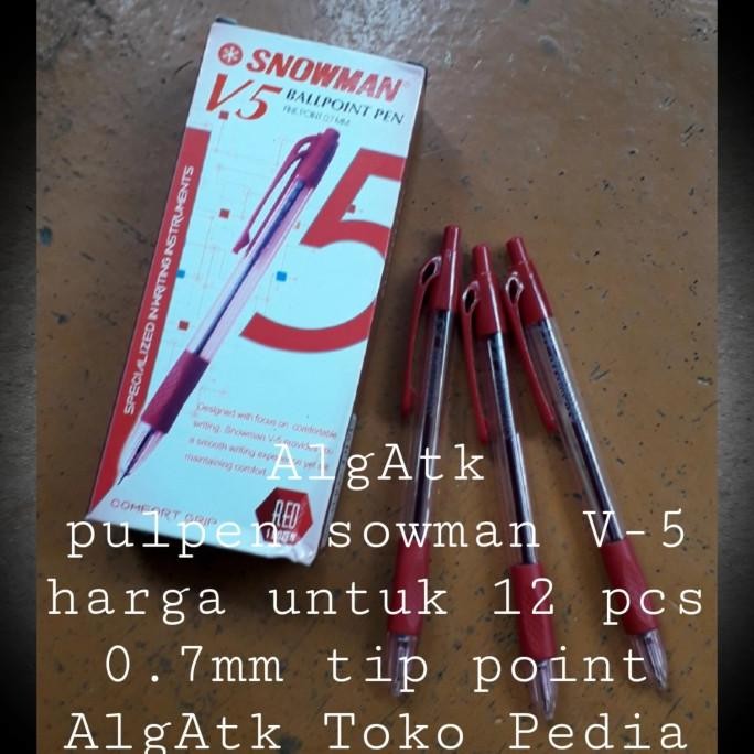 

Produk Baru!! pulpen V5 snowman harga 12 pcs