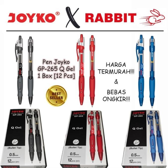 

Produk Baru!! Gel Pen / Pulpen / Pena Joyko GP-265 / Q Gel / 0.5 mm [1 BOX 12 PCS]