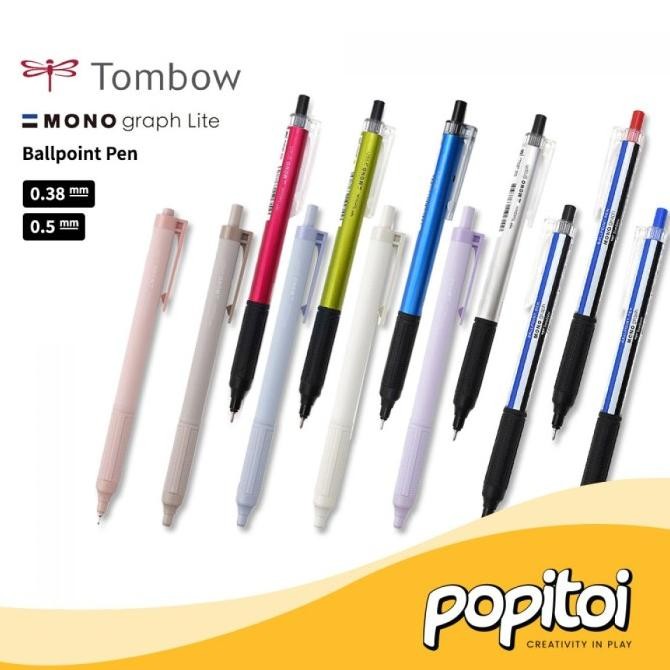 

Produk Baru!! Tombow Mono Graph Lite Ballpoint Pen Pulpen Bolpoin SMOKY 0.38 0.5 mm