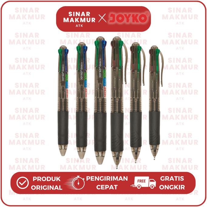 

Produk Baru!! Pen/Pulpen/Ballpoint Quaco 4 Warna BP-213 Joyko (LSN)