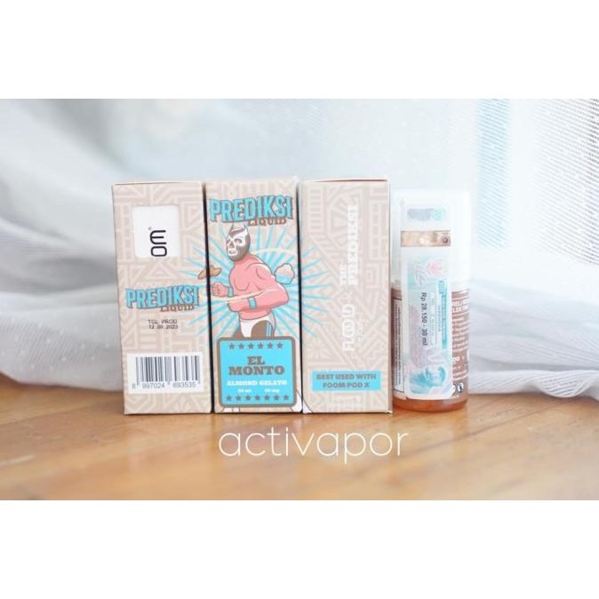 

foom prediksi salt el monto 30mg 30ml almond gelato saltnic pod termurah