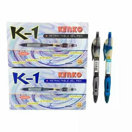 

Pulpen Gel Pen Kenko K-1 Hitam-Biru ( 12 Pcs ) Stok Terbatas