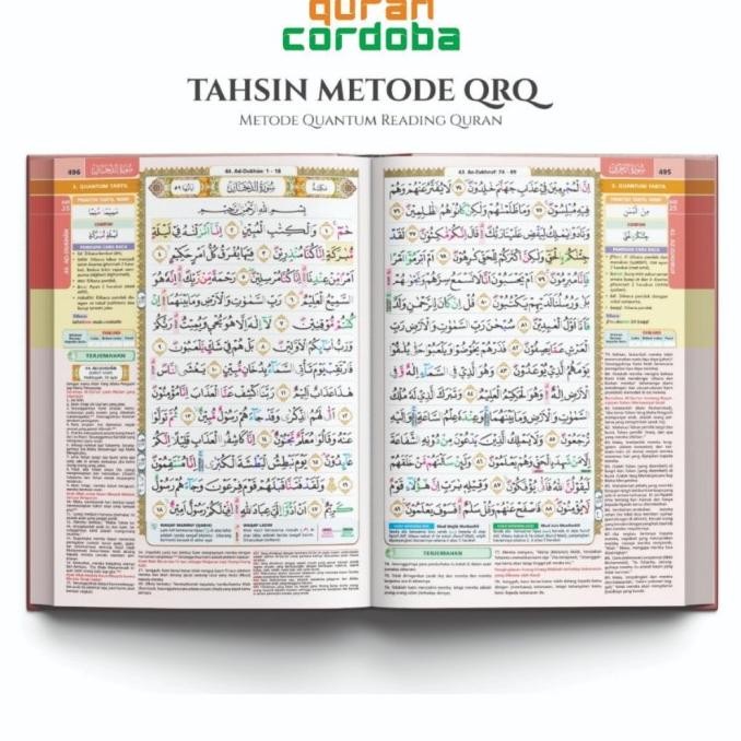 

Al-Quran Belajar Tahsin Metode QRQ Ukuran A5 SEDANG Terjemah Cordoba HDM