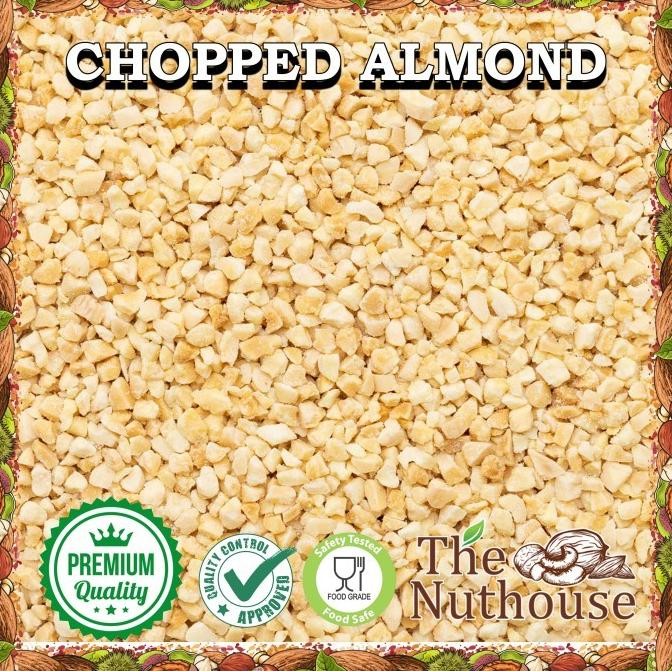 

500gr almond blanched chopped diced raw / kacang almonds cacah mentah termurah