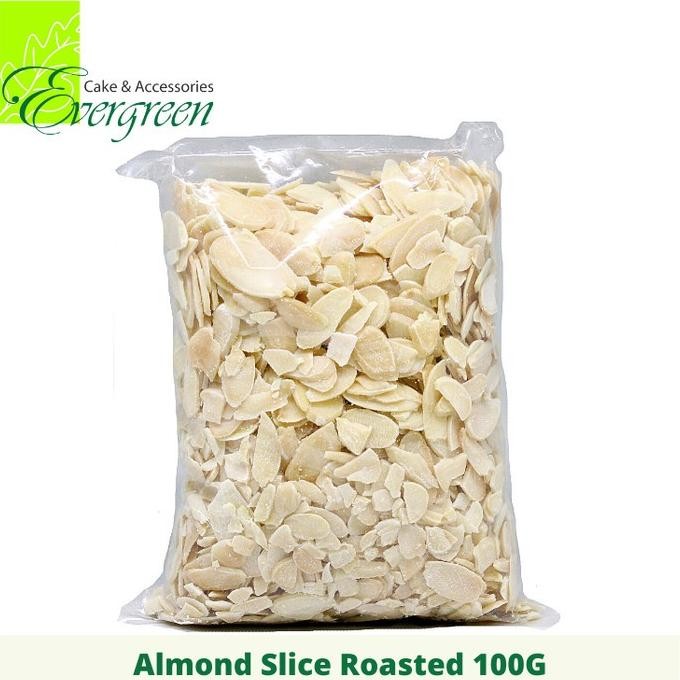 

almond slice roasted repack 250g termurah