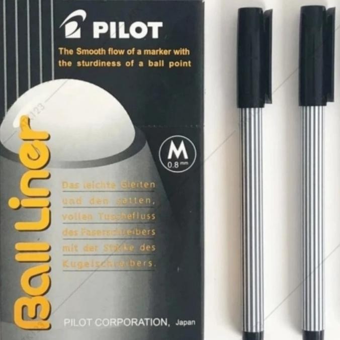 

Produk Baru!! Pulpen Pilot Ball Liner 0.8mm Ballpoint Pilot Ball Liner Satu Lusin