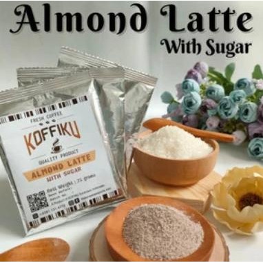

koffiku almond latte with sugar + almond late no sugar / 10pcs + 10pcs termurah