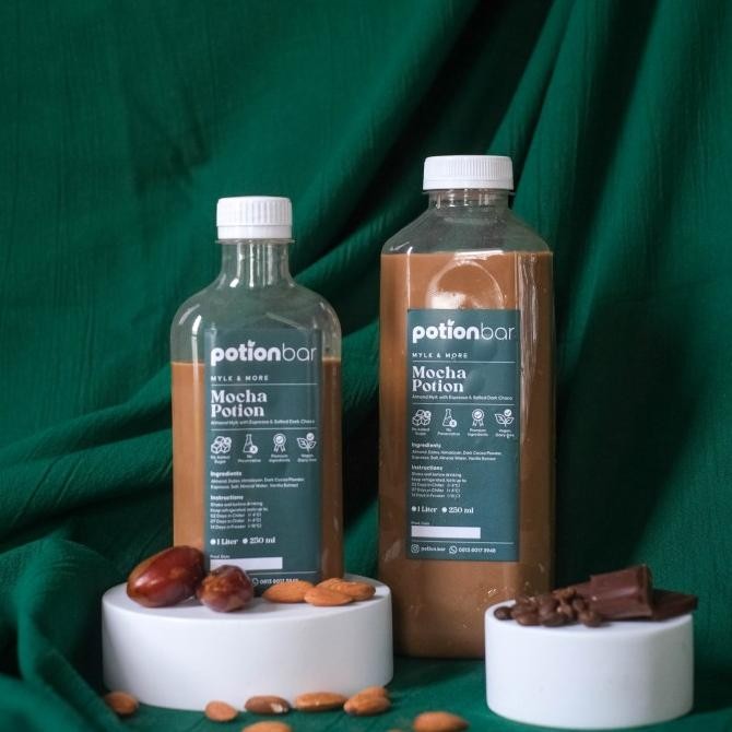 

mocha potion [almond milk, kopi susu coklat] - vegan termurah