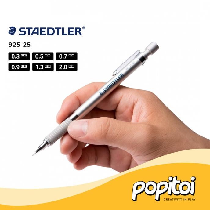 Ready Staedtler 925-25 Drafting Mechanical Pencil 0.3 0.5 0.7 0.9 1.3 2.0 Mm Pensil Mekanik Cetek Ga