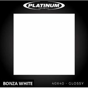 KERAMIK LANTAI PLATINUM BONZA WHITE 40X40 PLATINUM CERAMIC