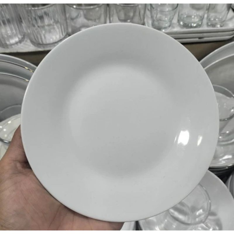 PIRING CEPER 6 INCH KERAMIK POLOS / PIRING SNACK / PIRING KUE