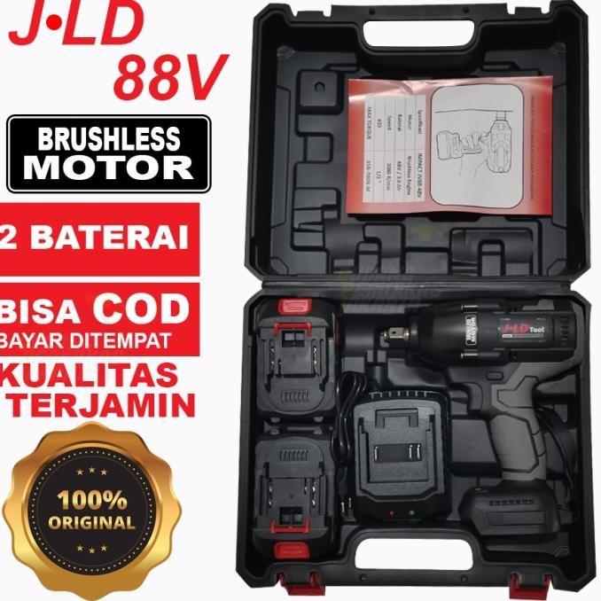 JLD IMPACT WRENCH 88V BRUSHLESS MOTOR TORSI BESAR JLD TOOL ORIGINAL