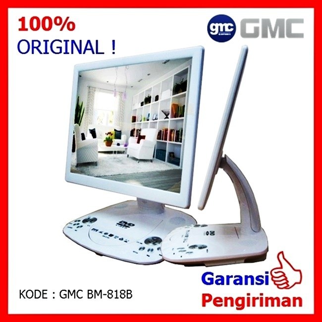 TV Plus DVD Player 18 Inch Lcd monitor GMC 818 B