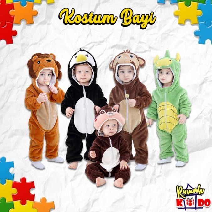 Baju Kostum Bayi Karakter Hewan