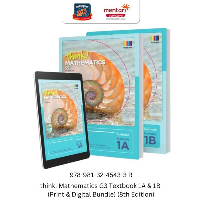 

TERBARU Buku Matematika SMP - Think Mathematics 1 (8th Edition) Shinglee