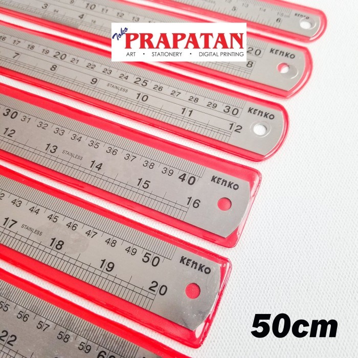 

Penggaris Besi Kenko 50 cm / Stainless Steel Ruler