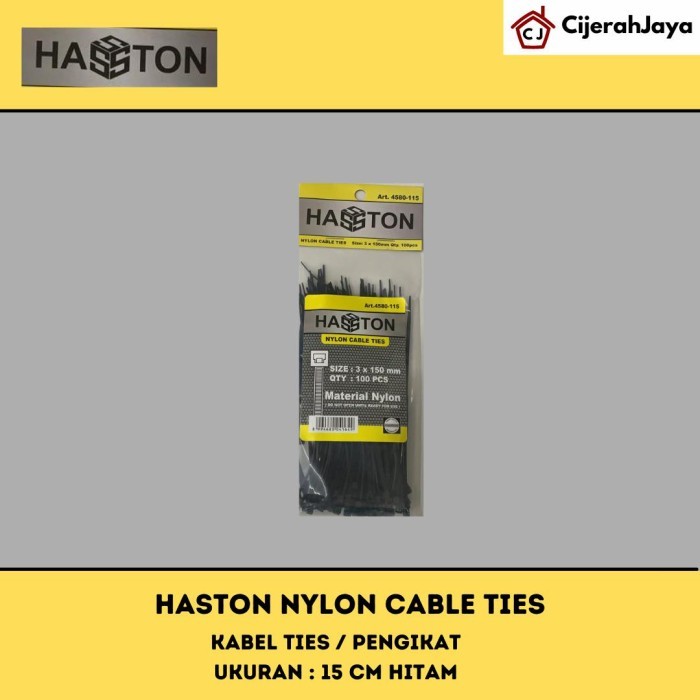 

PROHEX Cable Ties 15 cm HITAM Hasston Kabel Tie Pengikat Strap 150 mm