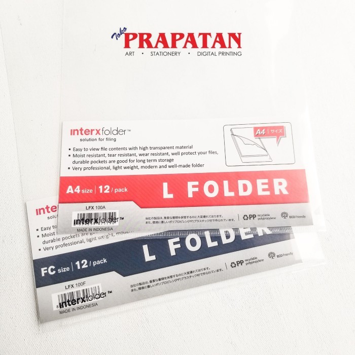 

Map L bening (Clear Sleeve) Inter X ukuran Folio