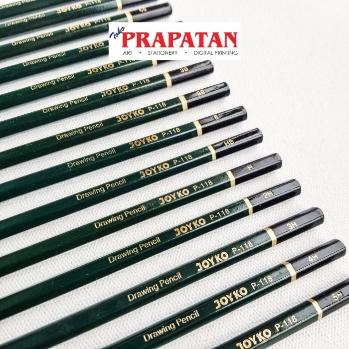 

Pensil Joyko P118 (H-5H & B-8B) / Drawing Pencil