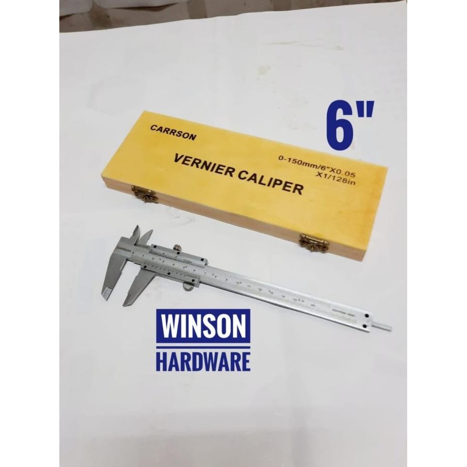 

Promo Sikmat 6" 150mm x 0.05mm Box Kayu Sekmat Sigmat Jangka Sorong Carrson COD