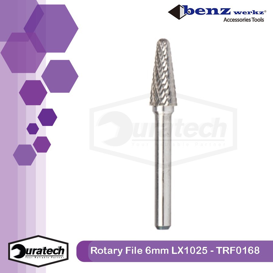 Mata bor tuner cuner 6mm / Mata korek cunner besi rotary file tungsten carbide porting LX1025