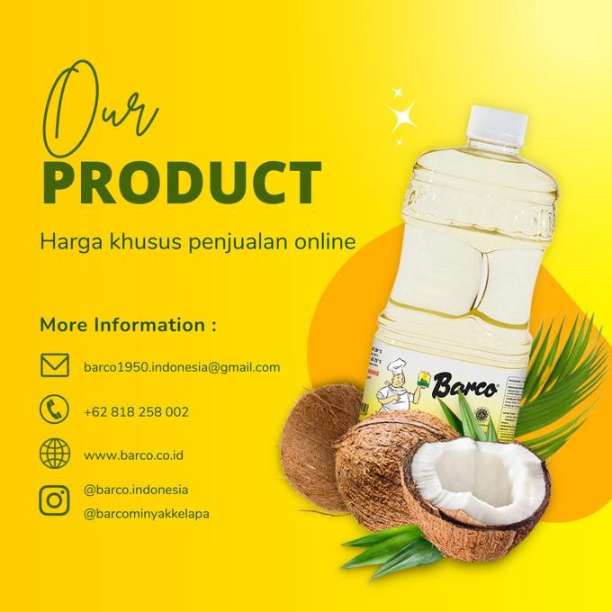 

Terlaris New!! Paket Double Minyak Goreng Kelapa Barco (Refill 2 Liter 2Pcs) Ready Stok