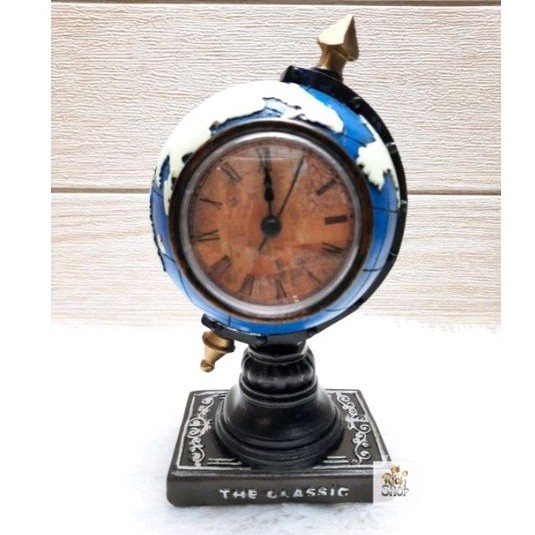 Pajangan Vintage Globe Retro Bola Dunia Dekorasi Hiasan Meja Gaya Eropa Klasik Patung Bola Dunia