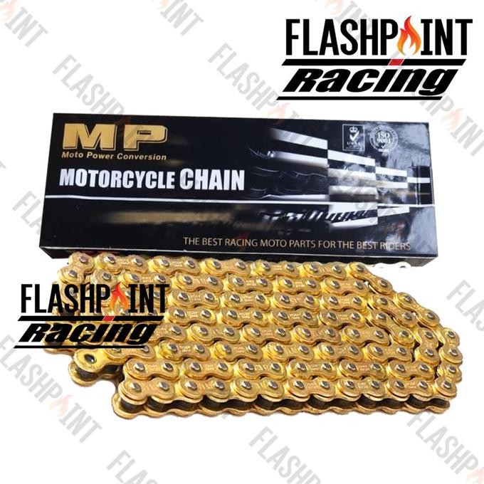 Rantai Motor Asli Ras Taiwan Gold Emas Crazo 415H 428H 130L 140L Original