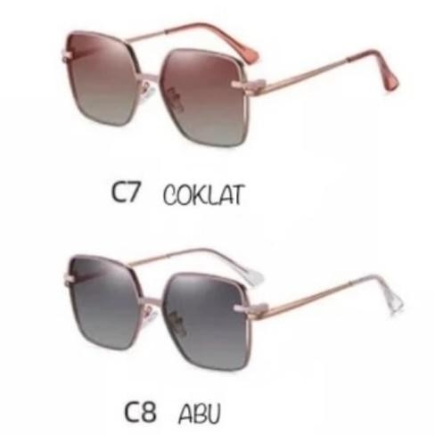 Kacamata clip on wanita kotak besi bisa reques minus/Plus/cylinder Terlaris