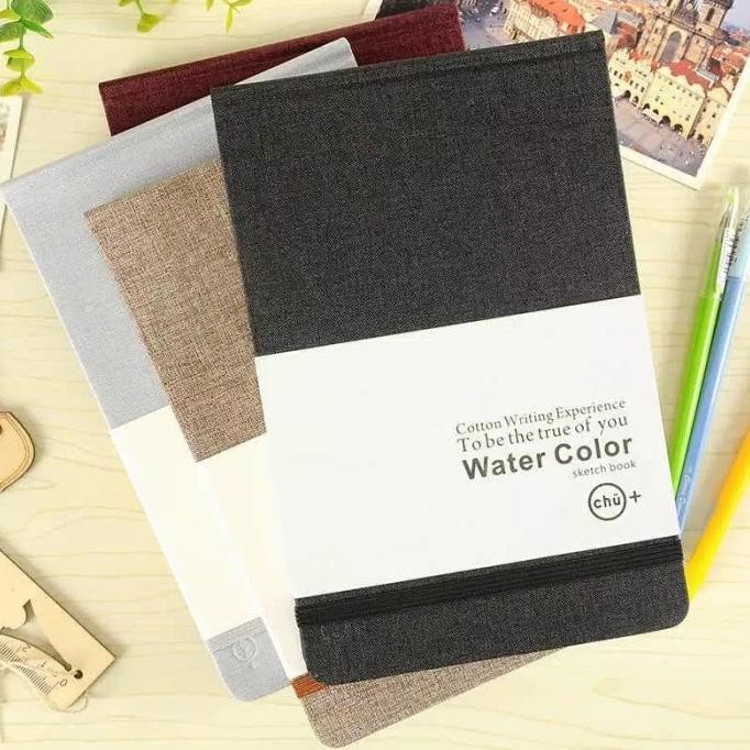 

our story begin watercolor pad A5 (fabric cover)