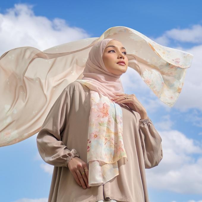 Pashmina Diamond Series | Hijab Printing Premium Motif | Bahan Ceruty Babydoll