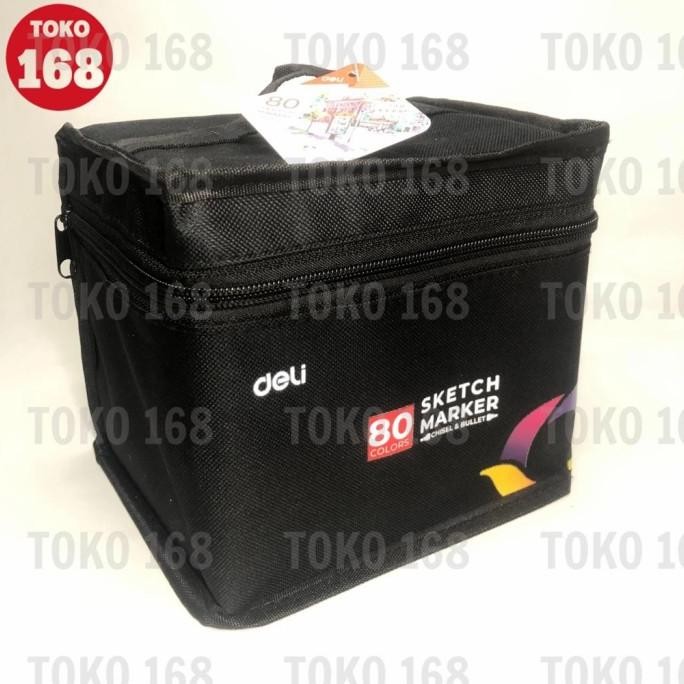 

DELI Color Marker With Bag/Spidol Warna Dengan Tas 8 Wrn 70806-80 (SET Termurah