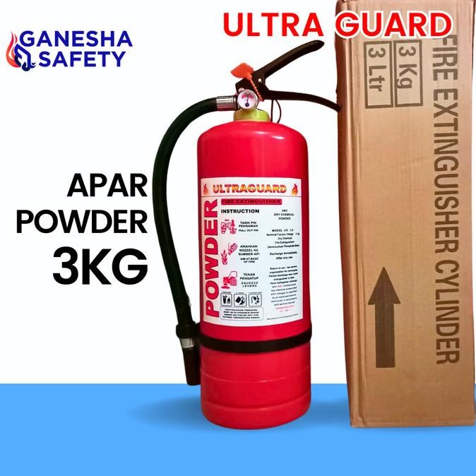 

BARU APAR POWDER 3 KG ULTRA GUARD PAKET KOMPLIT