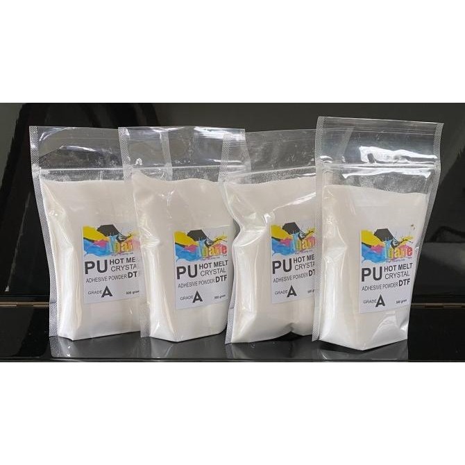 

BARU POWDER KRISTAL ADHESIVE POWDER DTF FILM PLASTISOL 500GRAM