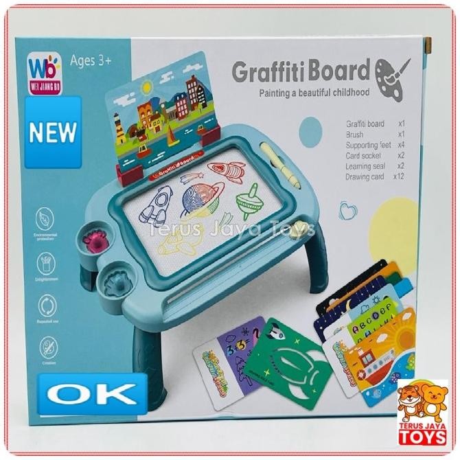 

MAINAN MAGNETIC LEARNING CASE PAPAN TULIS SPIDOL DRAWING BOARD Termurah