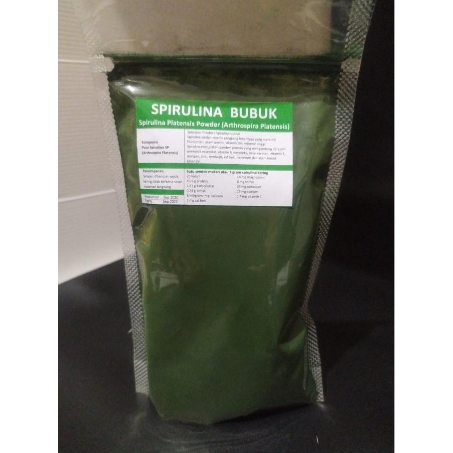 

BARU SPIRULINA BUBUK ORGANIC SPIRULINA POWDER REPACK 125 GR