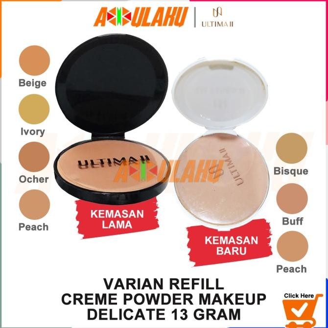 

BARU ULTIMA II DELICATE CREME POWDER MAKEUP FOUNDATION REFILL TWO WAY CAKE