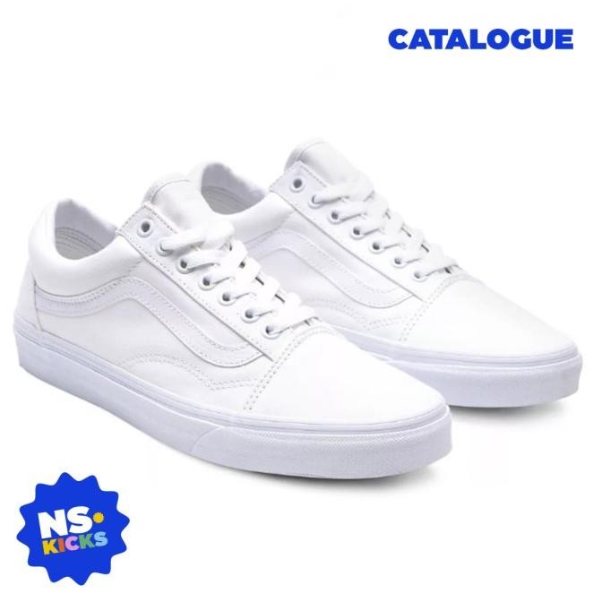 Vans Oldskool All White Original Vans True White Vans Original
