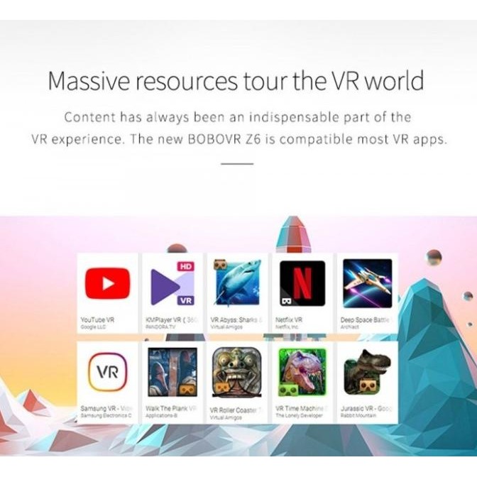 BOBOVR Z6 - VR Headset Glasses FREE BLUETOOTH REMOTE CONTROLLER Y1 Terlaris