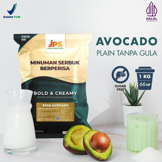 

BARU BUBUK MINUMAN AVOCADO PLAIN POWDER JPS TANPA GULA