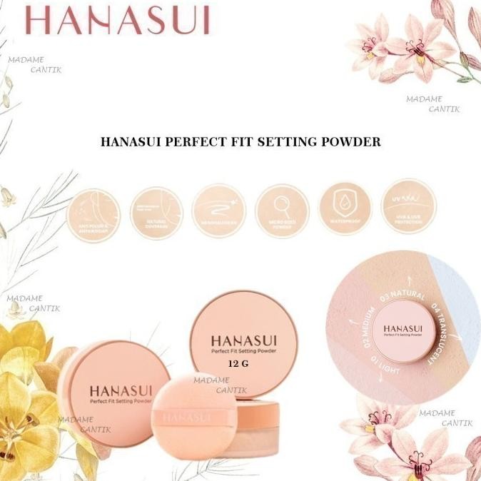 

BARU HANASUI PERFECT FIT SETTING POWDER BEDAK TABUR WAJAH POWDER