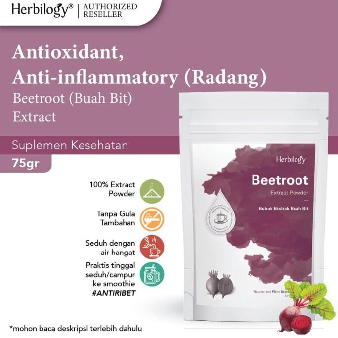

BARU HERBILOGY BEETROOT EXTRACT POWDER BEET ROOT 75G ( BUBUK BIT )