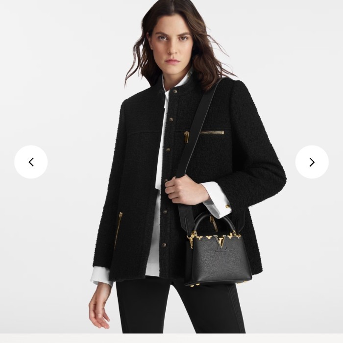 Part 2 : Tas handbag shoulder bag Ladies LV Louis Vuitton Capucines Mini Noir M56669